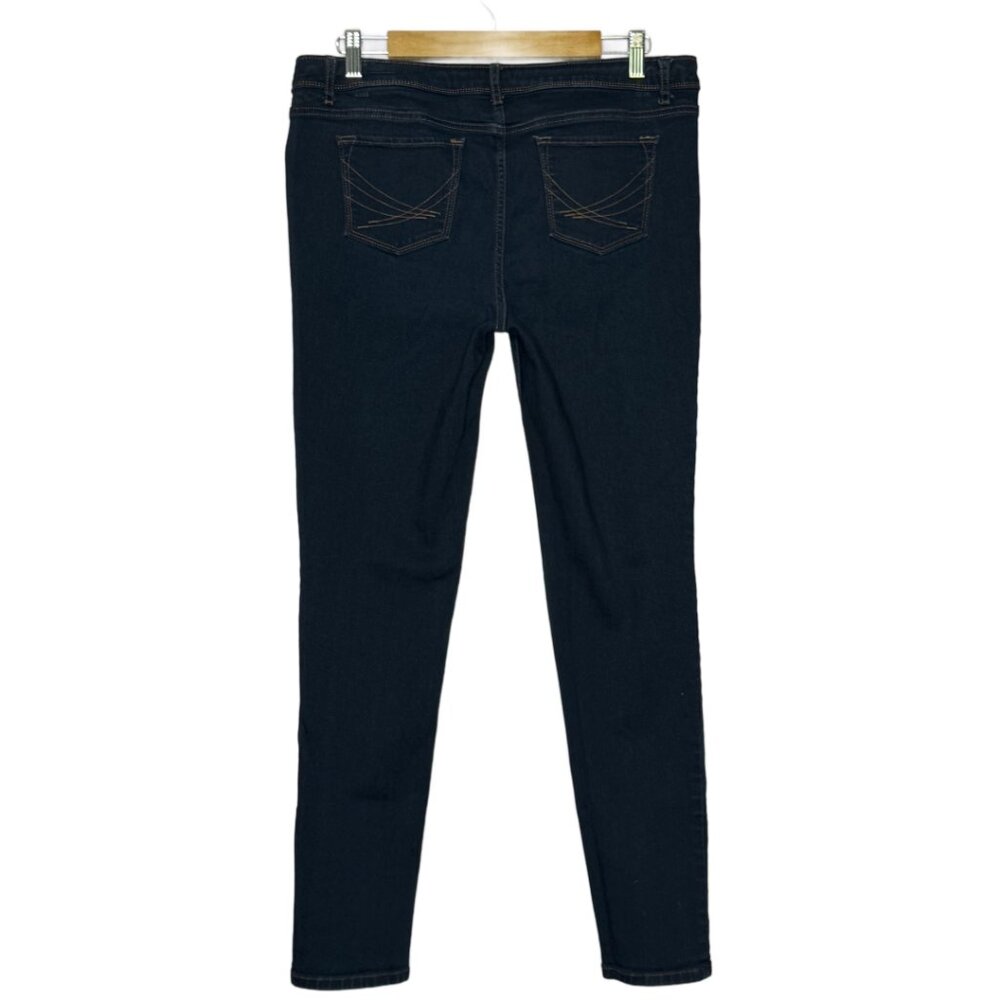 Vera Wang Skinny Jeans Twilight/Dark Blue/Indigo Size 12 - Picture 3 of 9